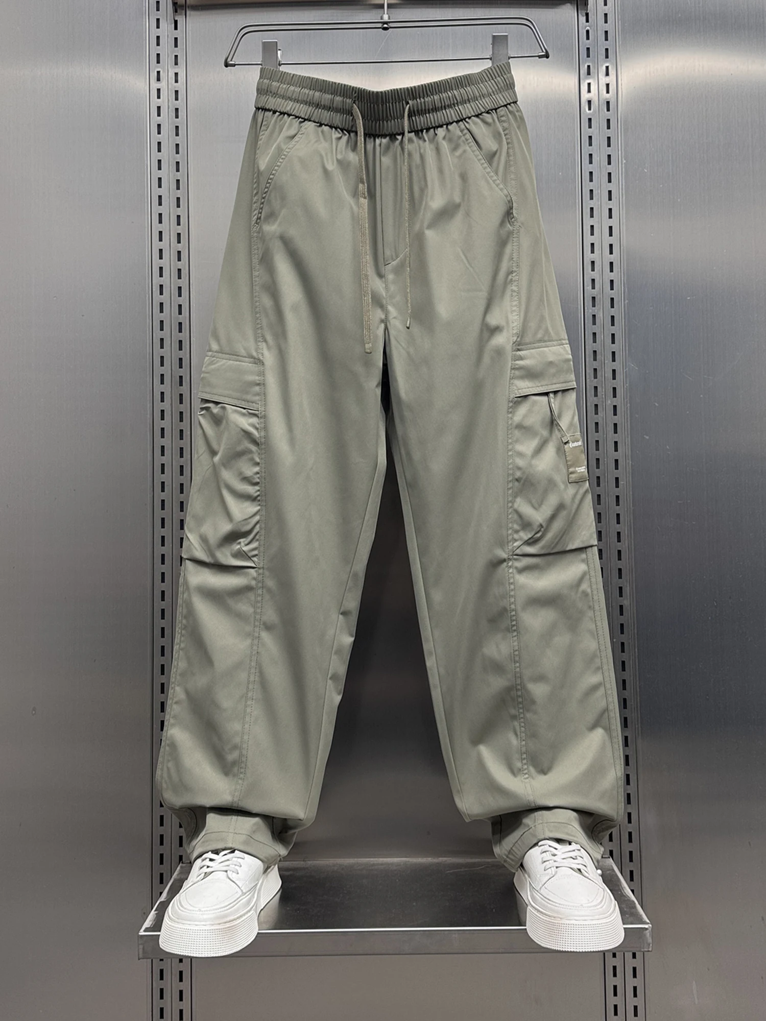 

Trendy Men's Slim Fit Casual Pants Summer Thin Nine-ket Workwear Loose Faionable Casual Trousers Youthful Vitali Sle