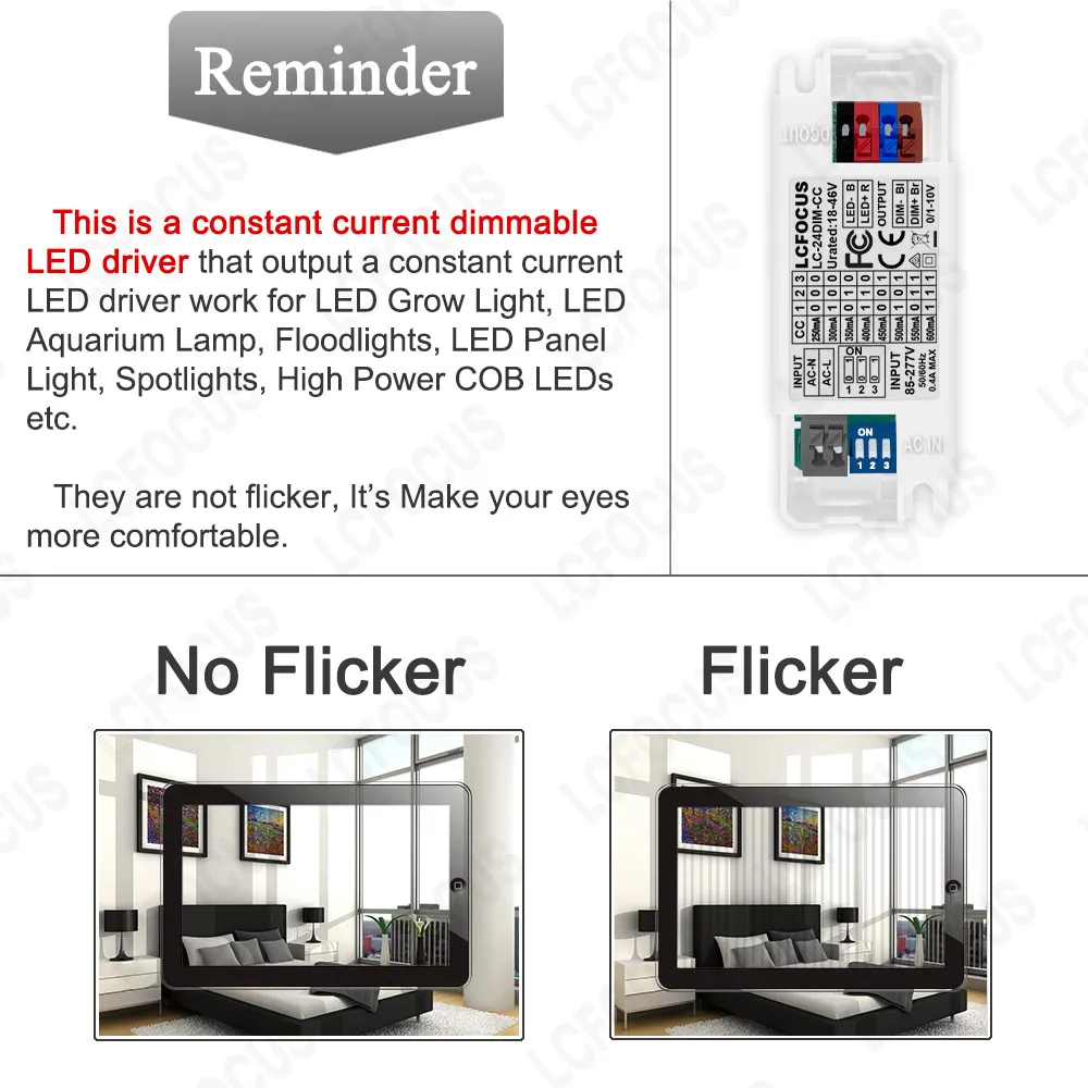 0-10V Dimmable Power Supply LED Driver 600mA 700mA 900mA 1000mA 1100mA 1200mA 18-46V 18W 24W 30W 36W 40W Lighting Transformer