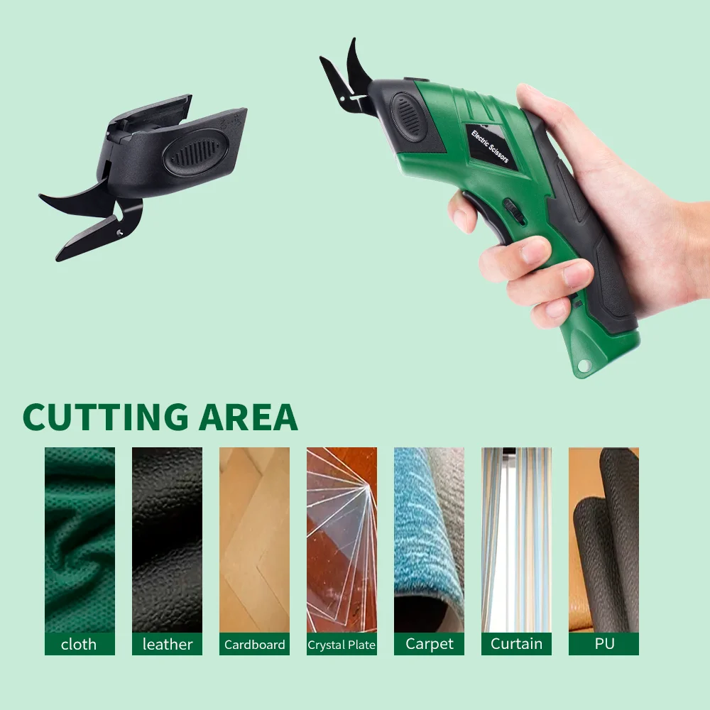 Durable Cordless Steel Replacement Blades For Electric Scissors Powerful Cutting Leather Carpet Cardboard Plastic Precision Kit view 6
