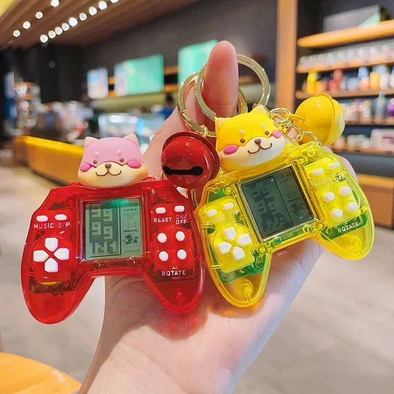 Cute Gamepad Boy Joystick Key Chain Game Machine Keychain & Keyring PS4 Game Console Keychains Bag Car Hanging Ring Accessories