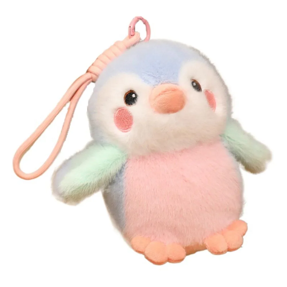 

Кукла-кулон с милым животным и попугаем, реалистичный красочный плюшевый брелок с птицей, имитация мультяшной куклы-птички, кулон для мальчиков и девочек