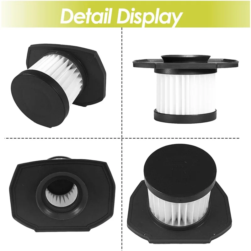 

4Pack Replacement Filter For Ryobi P718 18V Strut Stick Vacuum Cleaner-313282001 313282002 A32SV02 Replacement Filter