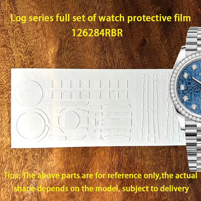 For Rolex log type 126284 protective film plate with 36 dial 126284RBR film buckle watch chain back film side film