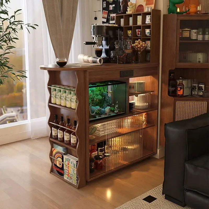 

Balcony bar table cabinet, household partition cabinet, telescopic living room small table I integrated