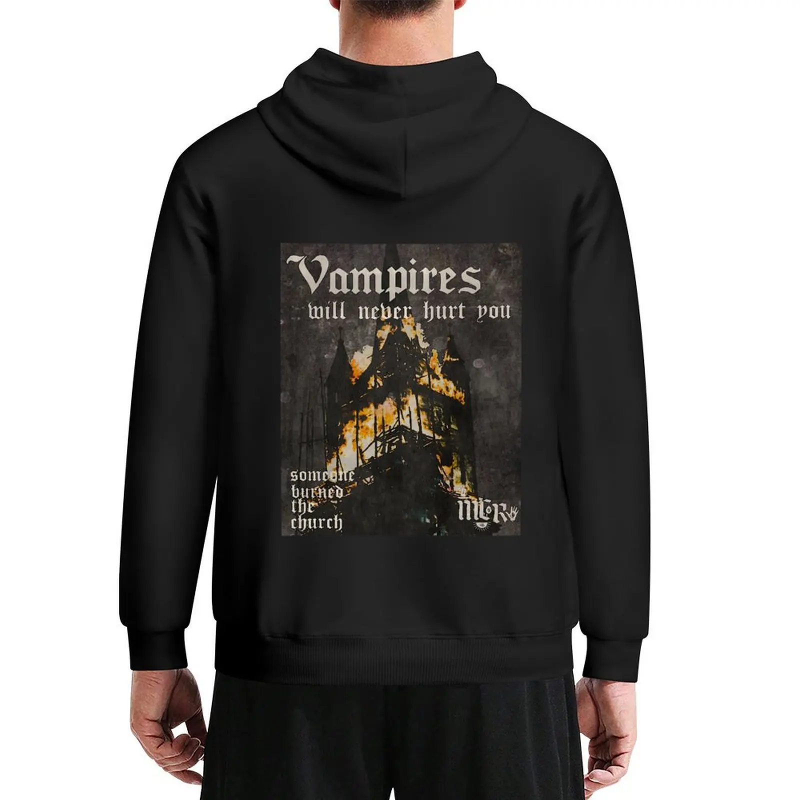 

Vampires Burning Church Hoodie men's coat men's clothes korean clothes korean style clothes hoodie for men