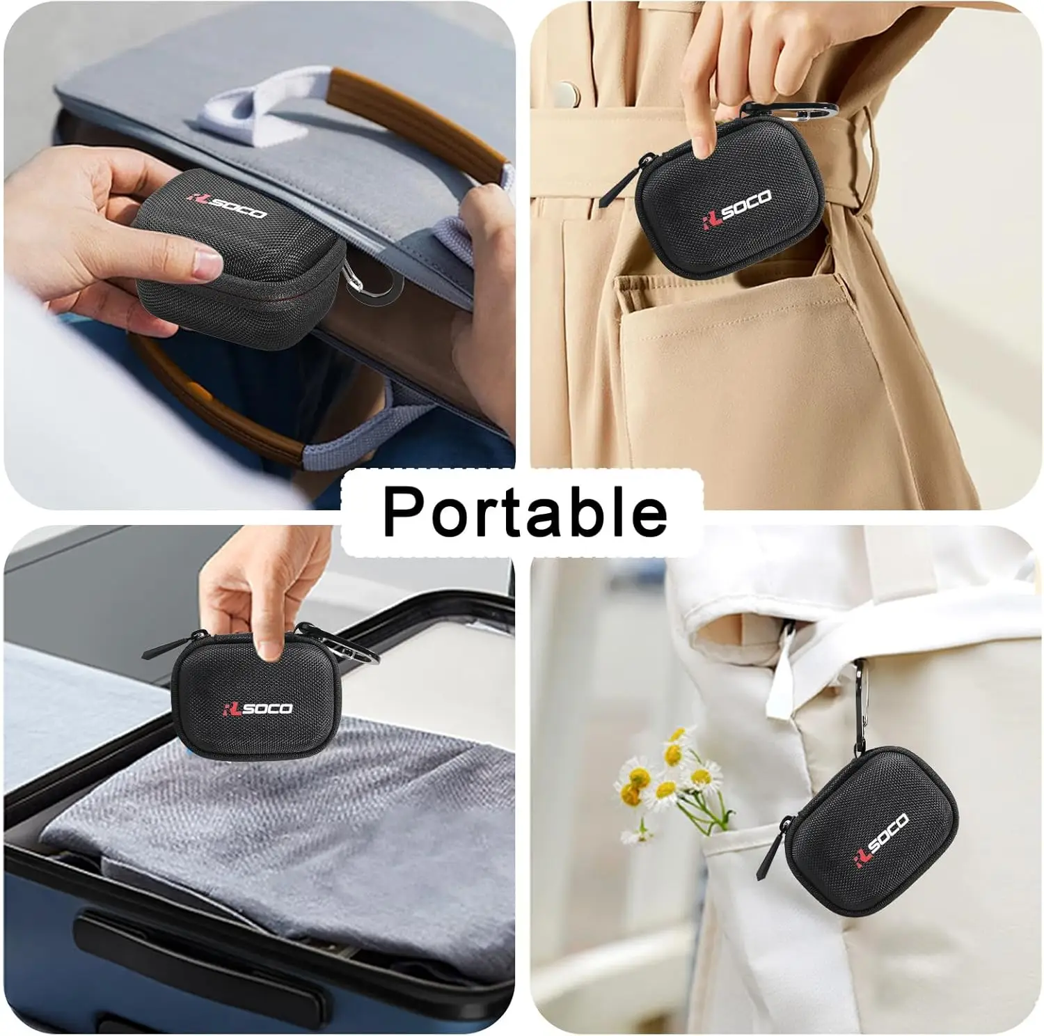 Waterproof Shockproof Hard Case for GoPro HERO13 12 11 and DJI Osmo Action 5 Pro 4 Durable Protective Storage Box with Detachabl
