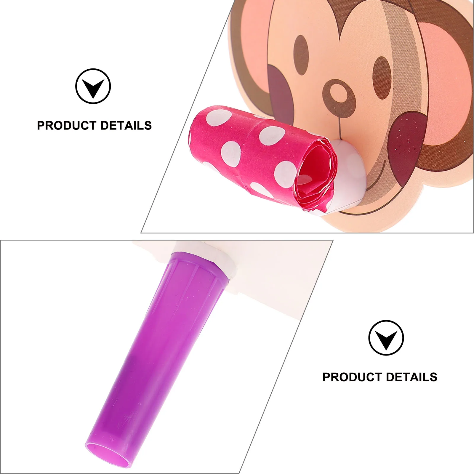 

Cartoon Whistle Noisemakers Party Blowouts Funny Plastic Blowers Toy for Kids Adults Birthday Xmas Festival Colorful Noise