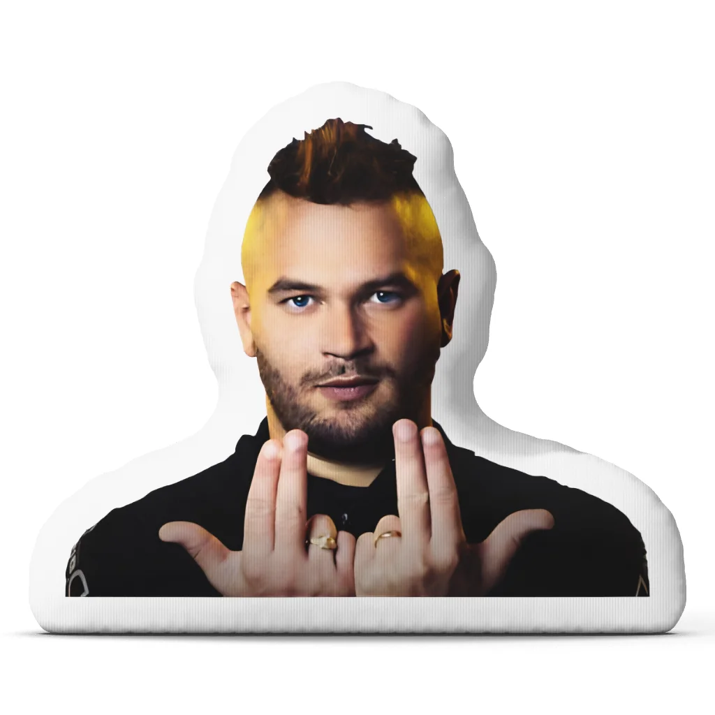 Jul Rapper Portrait Shaped Pillow Irregular Stuffed Cushion Throw Pillow for Sofa Home Decor Music Fan Gift French Hip Hop