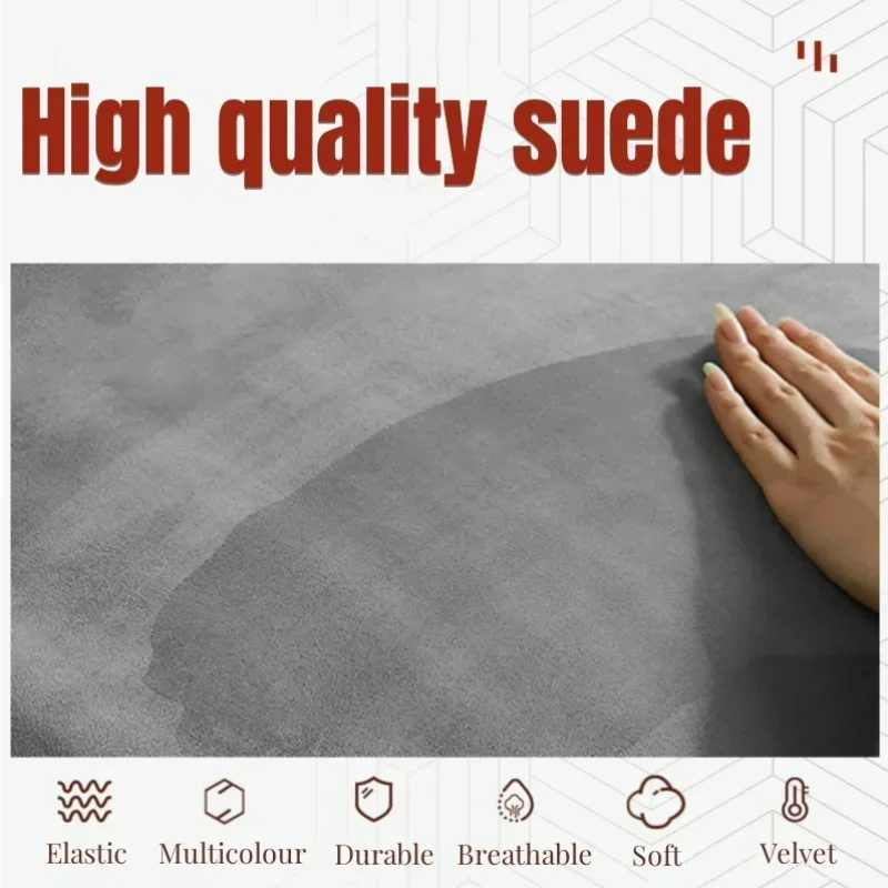 Self Adhesive Suede Fabric Sticky Leather Cloth Patch Sticker for DIY Sofa Table Chair Bag Shoes Bed Automotive Interio