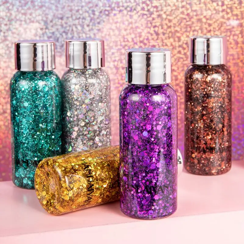 Eye Glitter เล็บ Body Face Glitter เจล Mermaid Sequins อายแชโดว์ละครแต่งหน้าเทศกาลเครื่องสําอาง