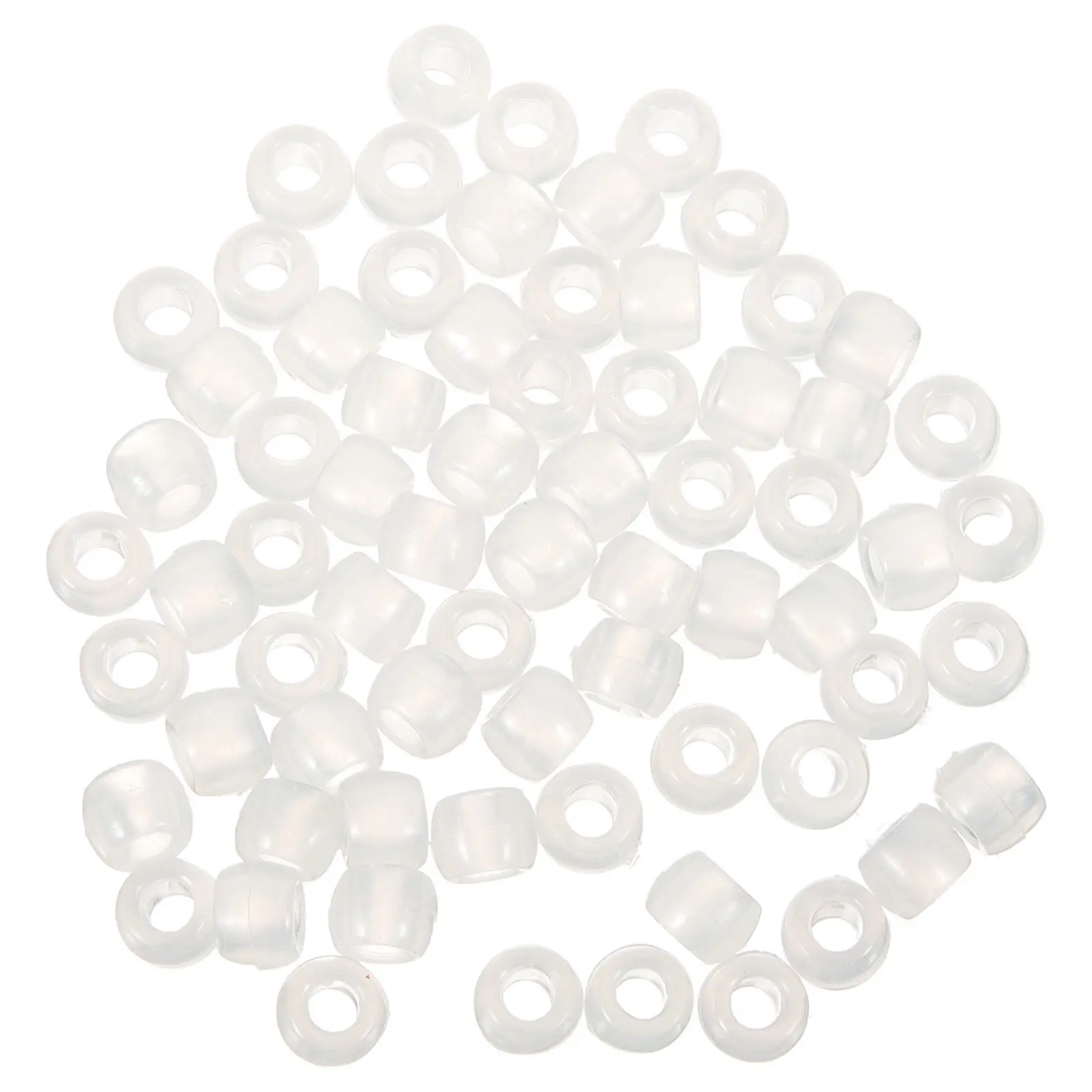 1000Pack Uv Beads 6x8mm Clear Plastic Color Changing Beads Sun Reactive Glow in Dark Jewelry Making Craft DIY Educational Stem