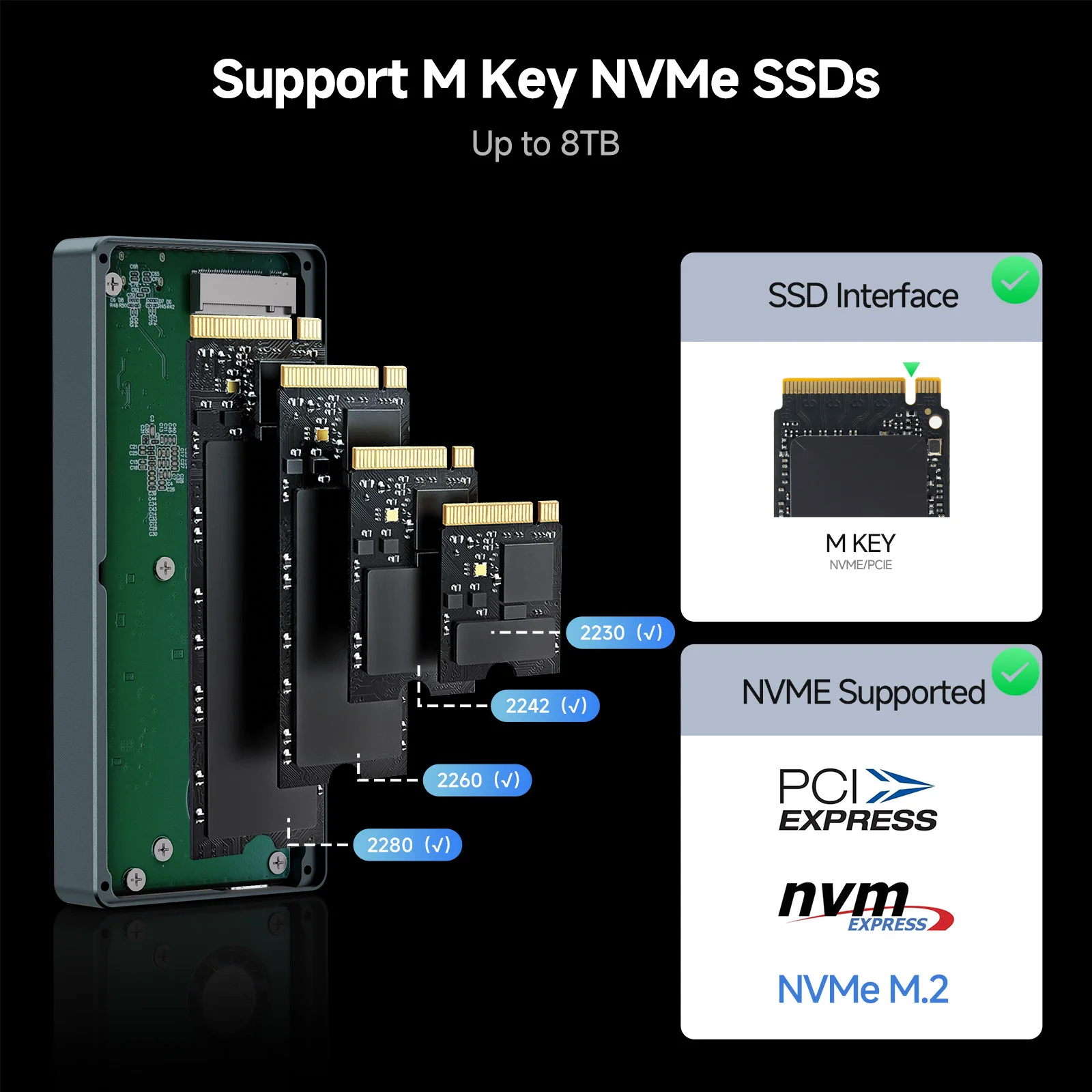 FANXIANG MP400 M.2 NVMe SSD Enclosure 40Gbps USB4