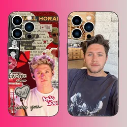 Singer N-Niall Horan Phone Case For iPhone 16,15,14,13,12,11,Pro,Max,Plus,Mini,X,XS,XR,8,7,6,S,SE Soft Black Case