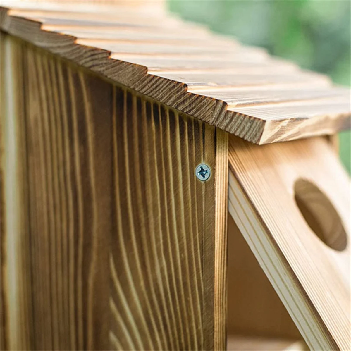 XFDE Outdoor Bird House, Outdoor Wooden Bird House, Bird Nest, Outdoor Hanging or Wall Mounted Bird House