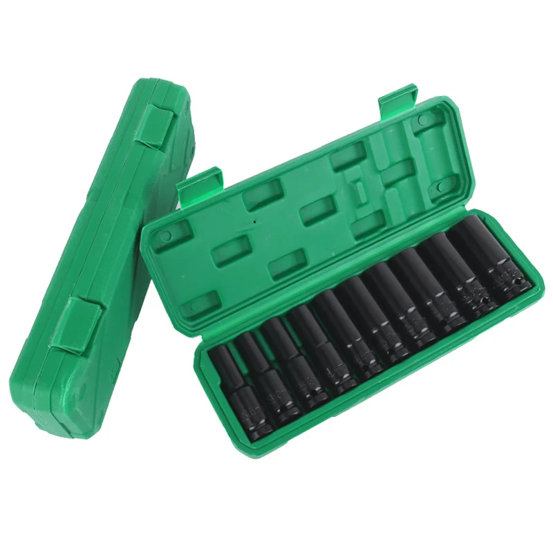 1/10Pcs Electric Impact Wrench Hex Socket Head Kit 8-24mm 1/2 Inch Drive Deep Socket Set For Makita Wrench Adapter Hand Tool Set
