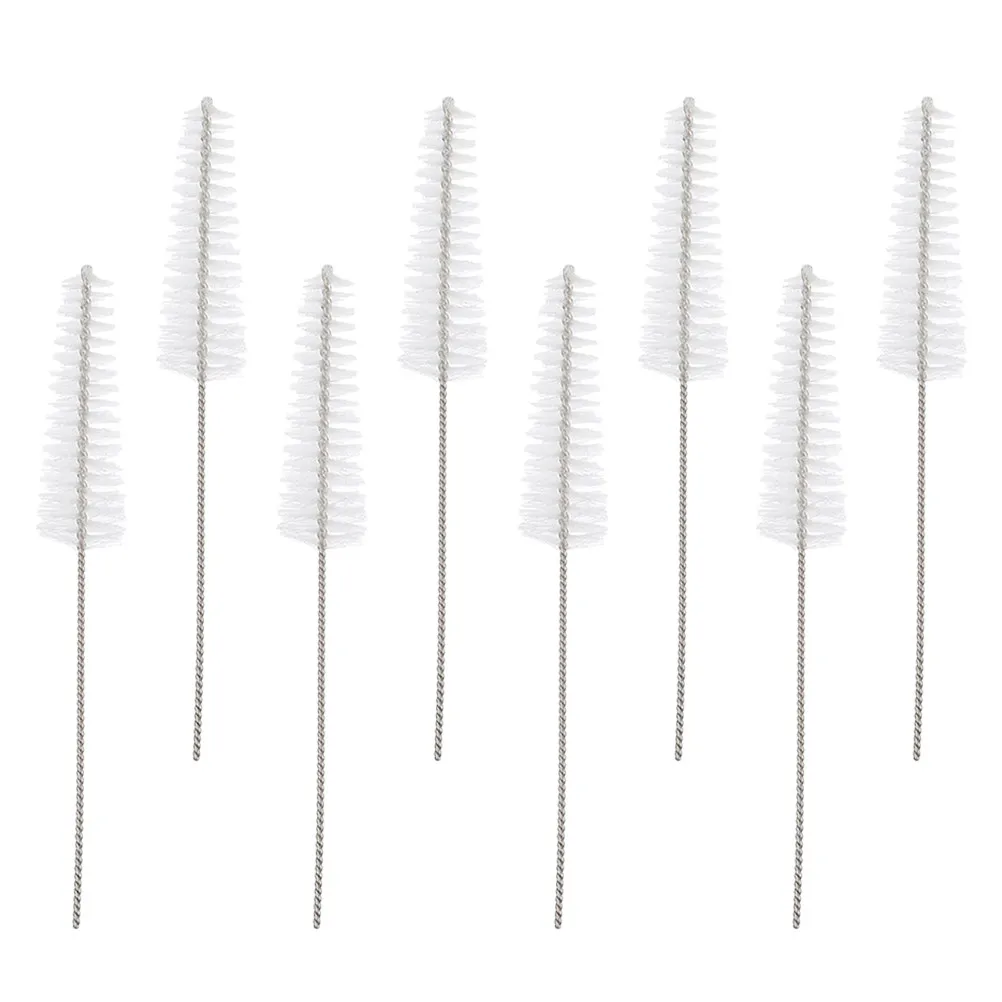 

8Pcs Hearing Aid Nylon Cleaning Tool Stainless Steel Durable Effective for Hearing Aid Vent Tube Cleaning Equipment