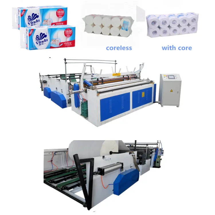 Customized Chinese Producer High Speed Automatic Toilet Paper Machine For Sale