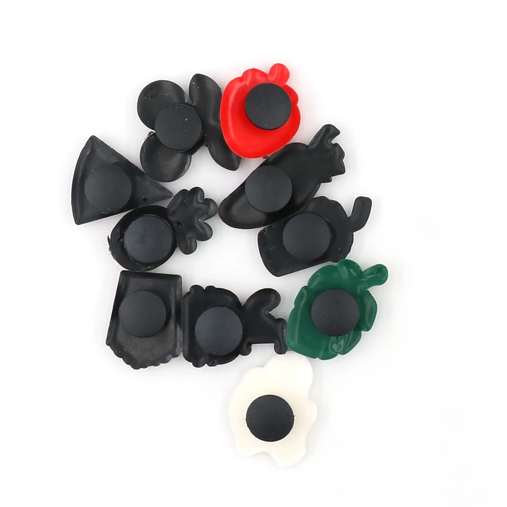 1 Set Shoe Decorations Charms Vegetable Cute Cartoon Hamburger Shoe Accessories Pvc Sandals Ornament Pins Adult Kids Party Gife 6