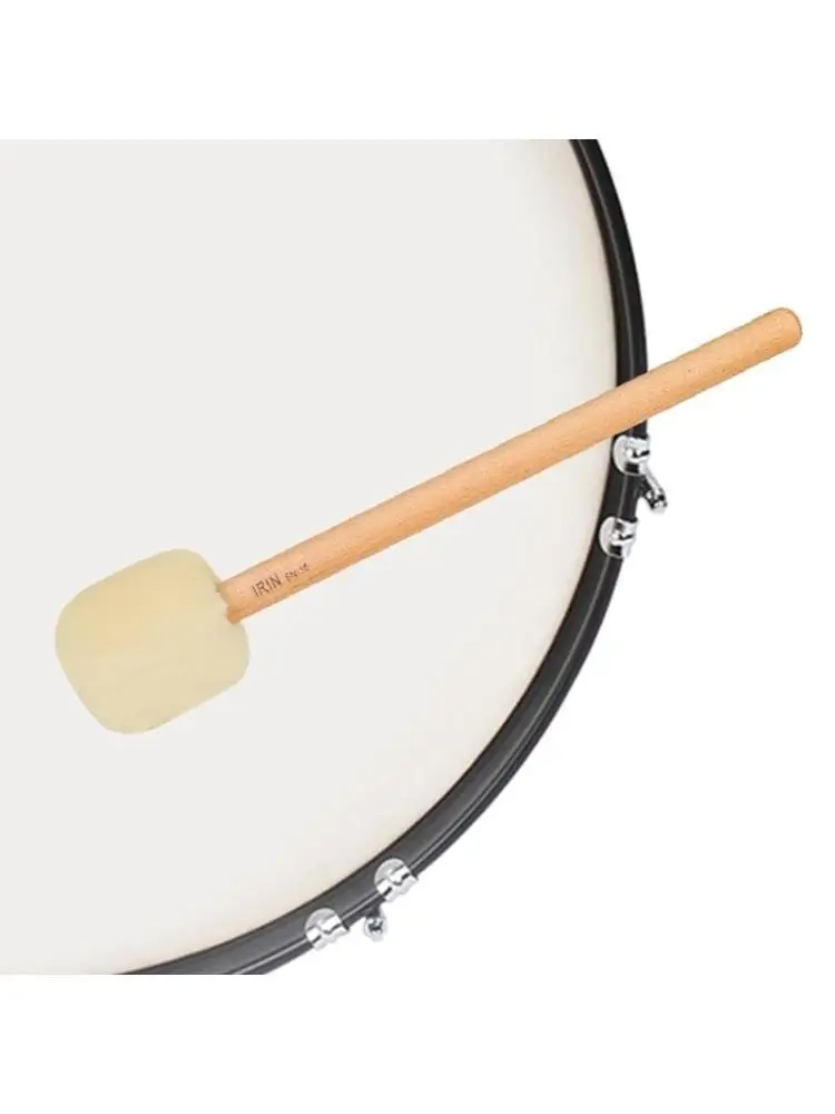 652F Manico in legno Tamburo Martello Bastone per percussioni Bacchetta in feltro peluche Band Bacchette in legno