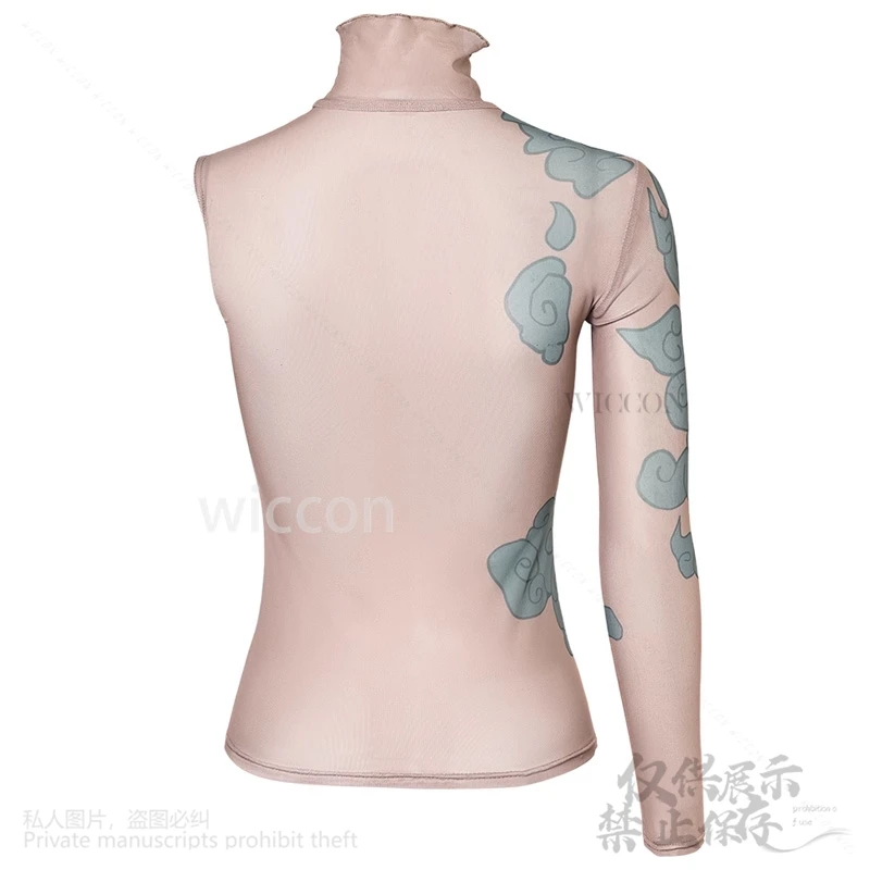 Arcane Jinx Cosplay Anime Game LOL Costume Print Artwork Tight Tattoo Layout Print Suit For Halloween Christmas Customized