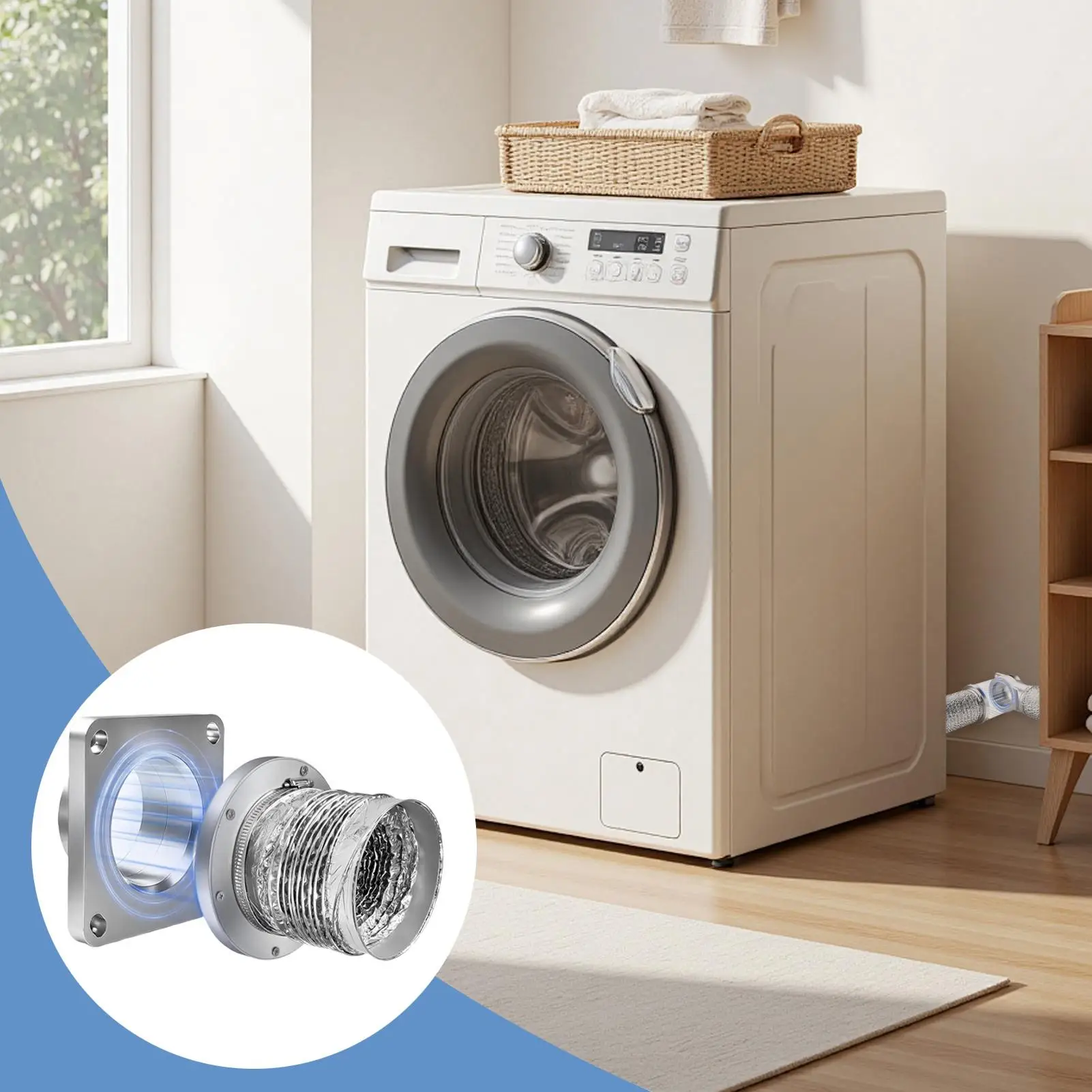 

Магнитное соединение для вытяжного шланга сушилки, магнитная муфта для вентиляционного шланга для использования внутри и снаружи помещений, дома, гаража, автофургона, прачечной, кондиционера