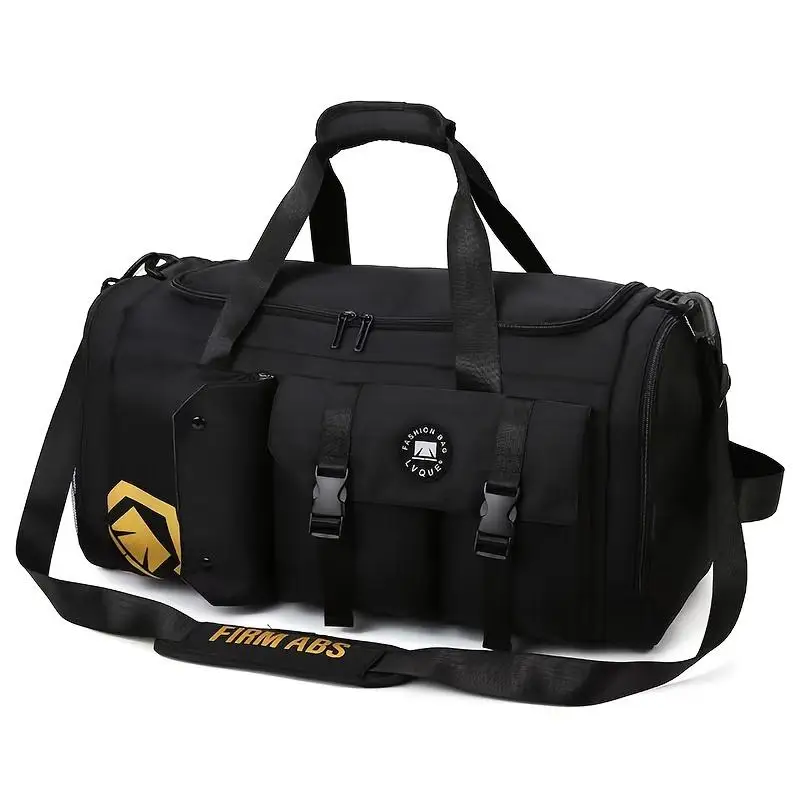 Large Capacity Soccer Travel Backpack Dry Wet Separation Sports Gym Bag, Separate Shoe Storage Compartment Zipper Bag Travel Duffel Bag For Business Trip - view 7