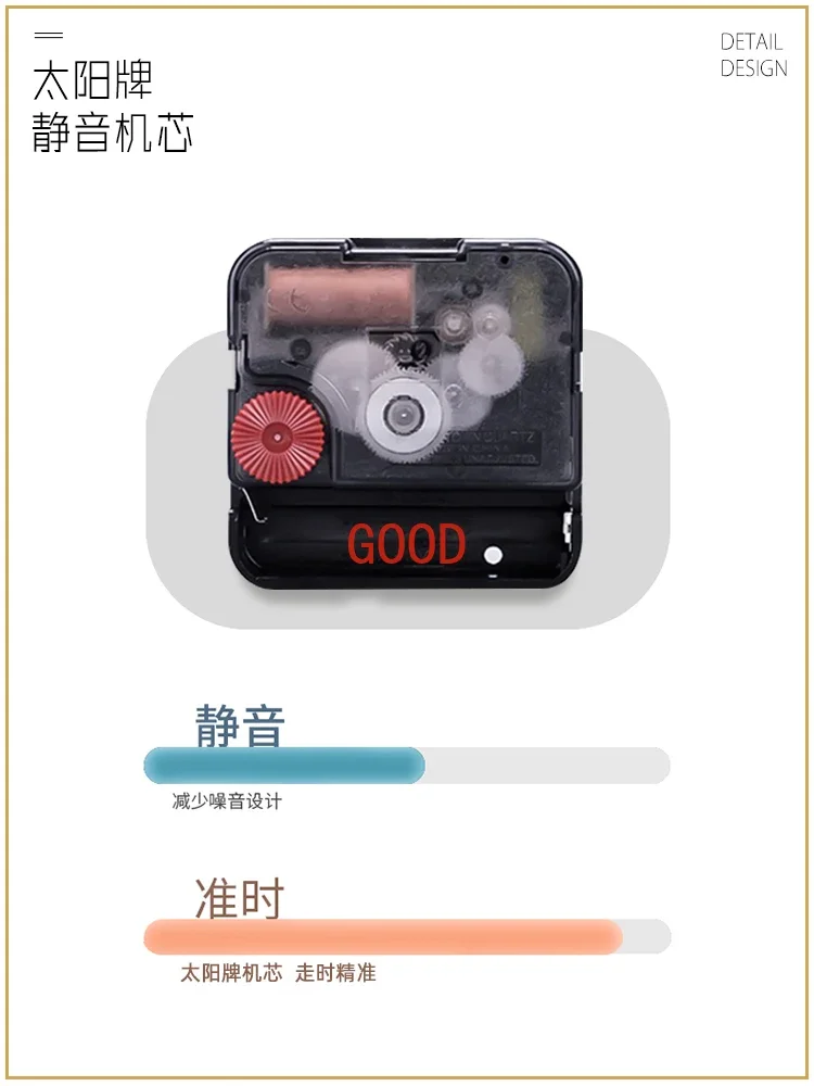 Home Decor Three-dimensional Wall Mounted Clock Wall Decoration Hanging Watch Living Room Decoration Light Luxury Clock