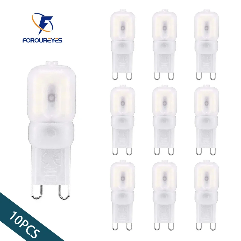 

10pcs G9 Led Bulb 110V 220V 3W 5W SMD2835 White Warm Bombillas For Home Light Bulbs Crystal Chandelier Replace 30W Halogen Lamp