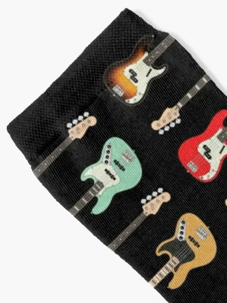 4 String P and J Style Bass Guitar Pack Socks set colored anime Mens Socks Women's