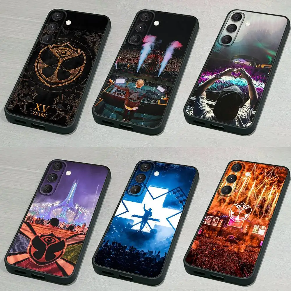

Music Festival Tomorrowland Phone Case For Samsung S 25,24,23,22,30,21,10,9,Ultra,Plus,Lite,FE,4,5G Black Soft Case