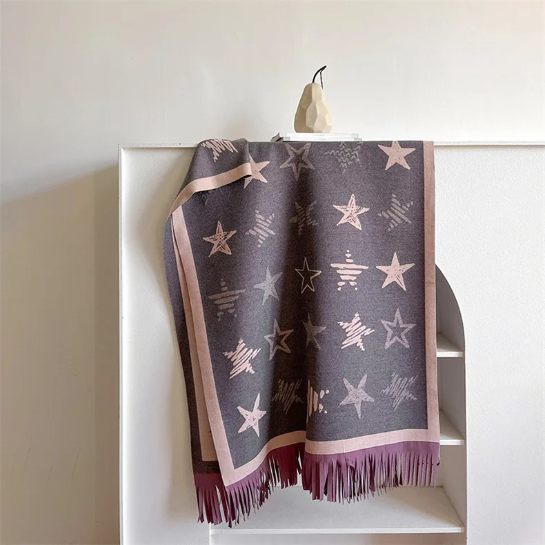 Japanese royal sister sweet sister wind chic wind Korean scarf female winter explosion imitation cashmere warm