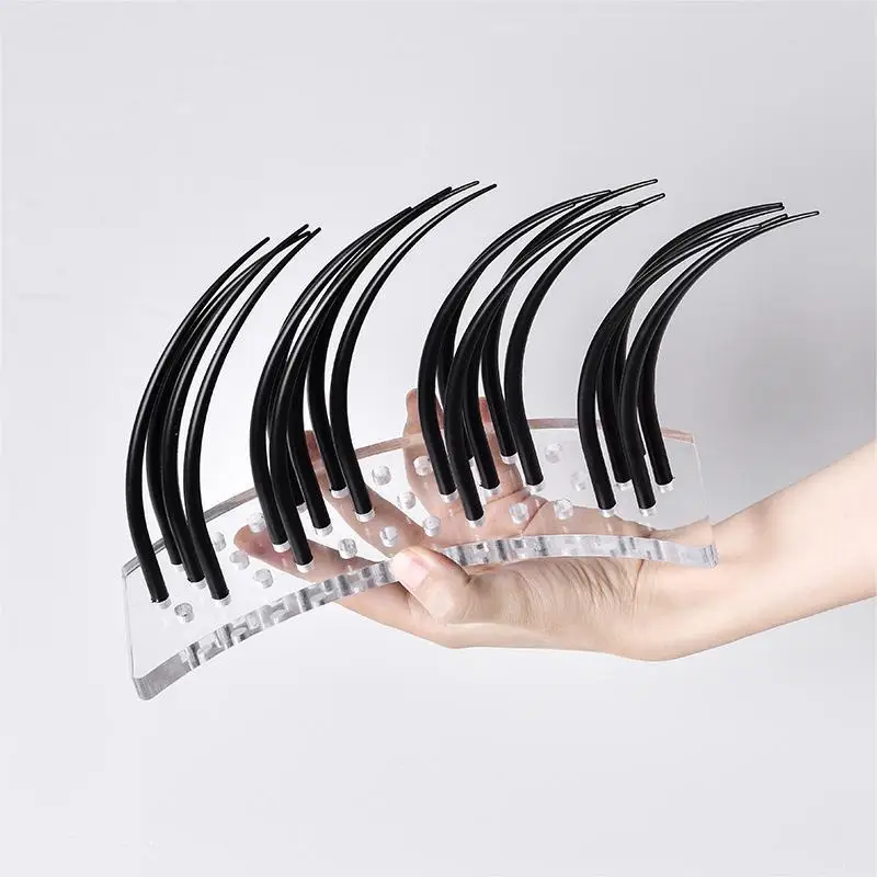 Large Eyelash Model with Base Display Teaching Training Demonstration Teach Beginer Practice Tool False Eyelashes Tool Accessory