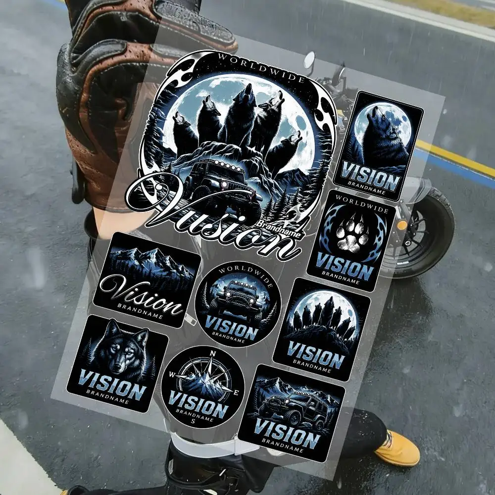 VISION Streetwear Brand Stickers Set Waterproof Vinyl Decals For Laptop Helmet Skateboard Motorcycle Car Phone Case