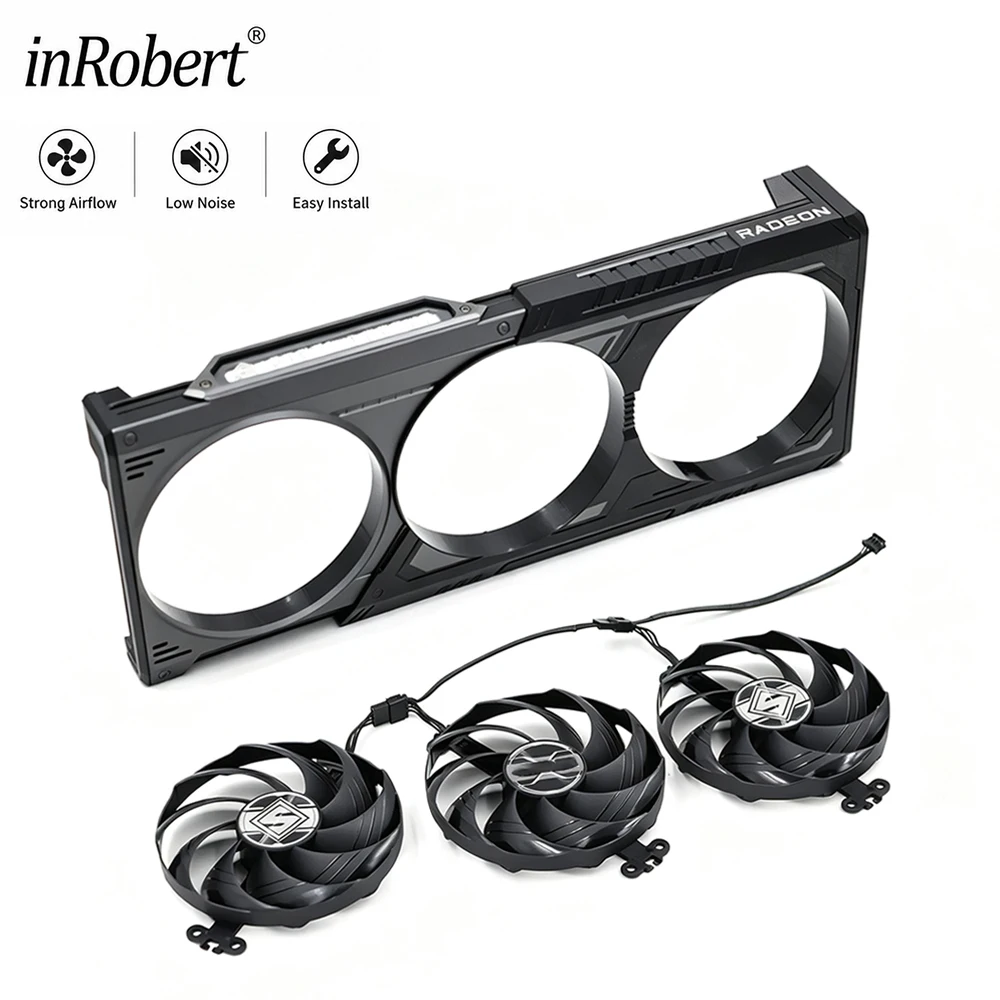 F​or ASROCK RX 9070 GRE / 9070XT SLD Video Card Fan FD9015U12S RX9070 RX9070XT Graphics Card Replacement Fan