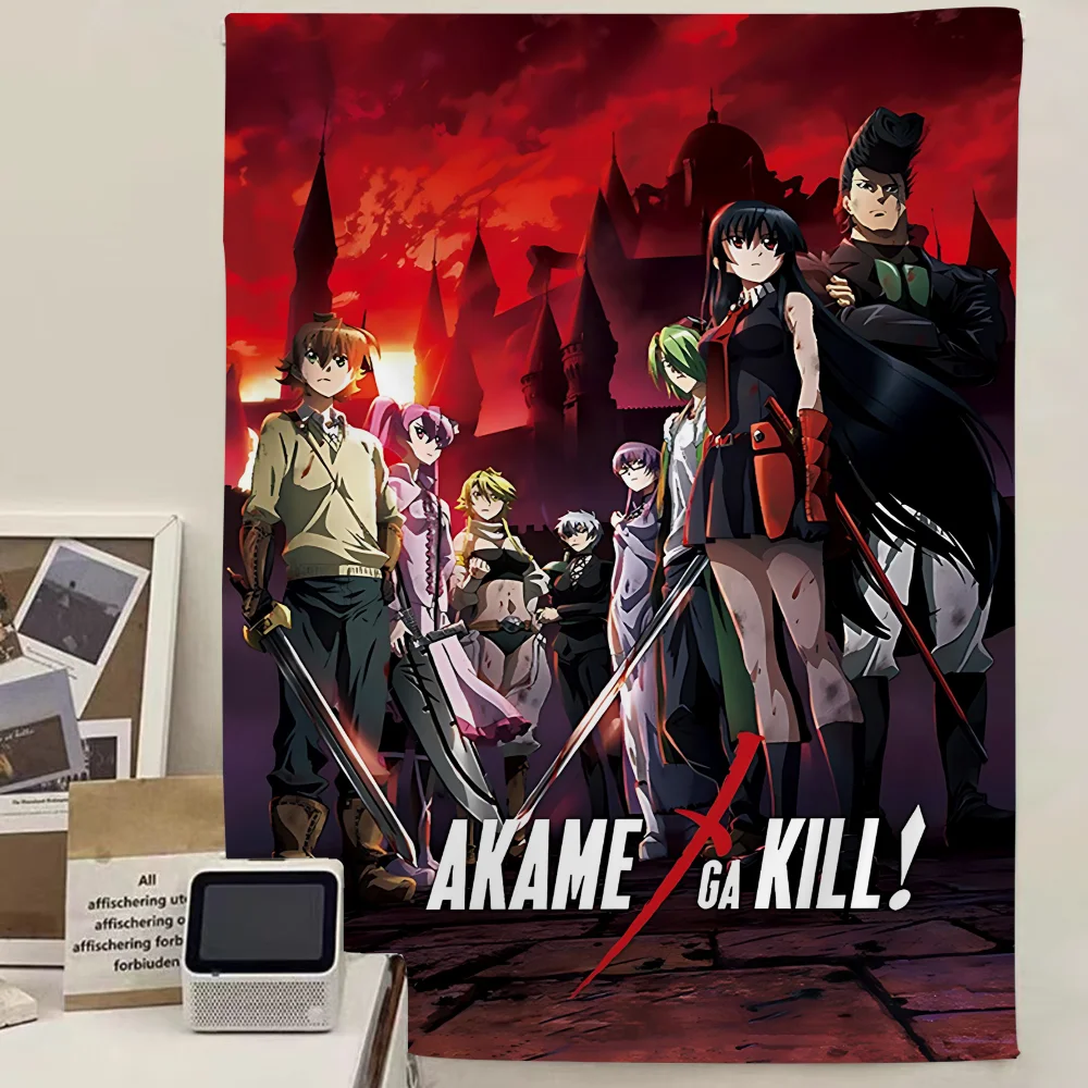 

Anime Akame Ga Kill! DIY Wall Tapestry For Living Room Home Dorm Decor Wall Art Decor