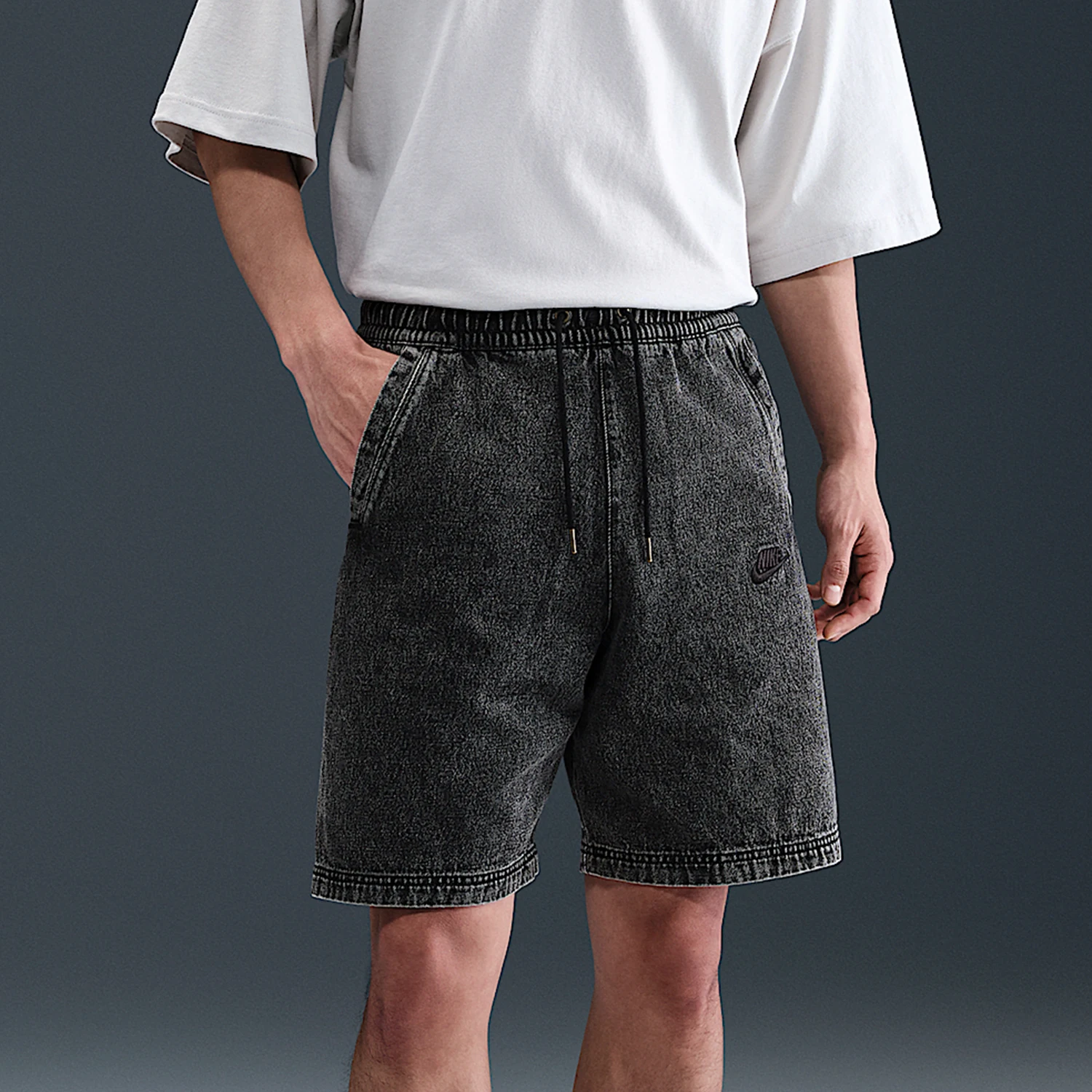 

Nike genuine Sportswear men's washed denim breathable shorts IF2858-010