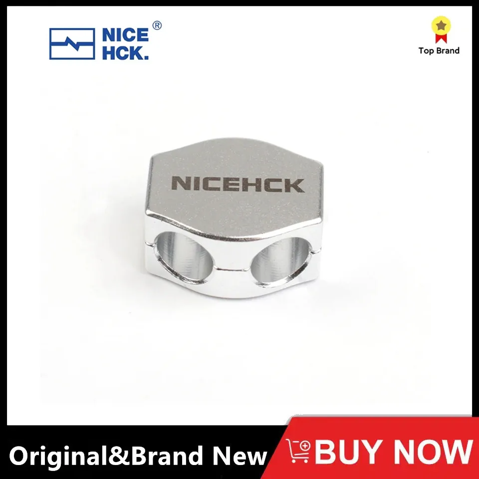 NiceHCK Earphone Cable Slider Alloy Detachable Design Shock Absorbing and Reduce Stethoscope Effect Acoustic HIFI DIY Accessory