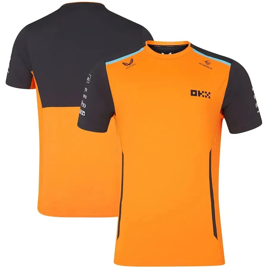 2024 Zomer Hot Selling F1 Racing Lando Norris Team T-shirt Heren Outdoor Sport # 4-racen MOTO GP-fietspak met korte mouwen