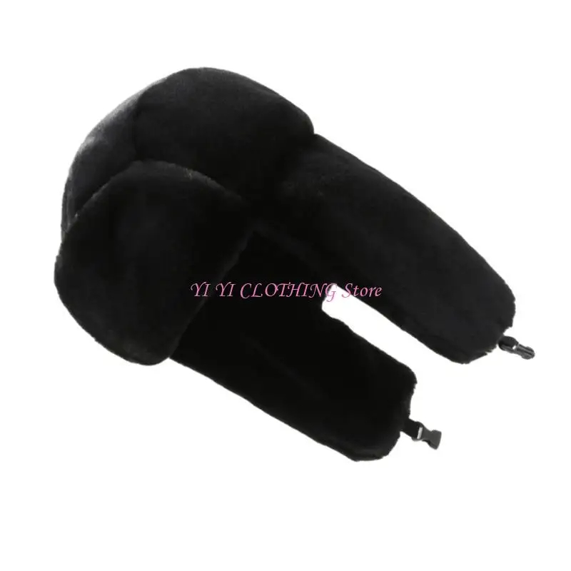 

N5KF Шапка-ушанка из искусственного меха с ушками Водонепроницаемая теплая зимняя охотничья шапка Унисекс Шапка-ушанка для на