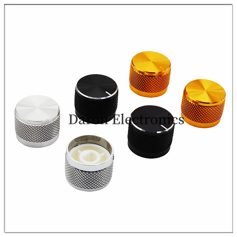 Aluminum alloy rubber core knob 20*15 teeth holes / D hole 6mm potentiometer / encoder / rotary switch adjustment cap