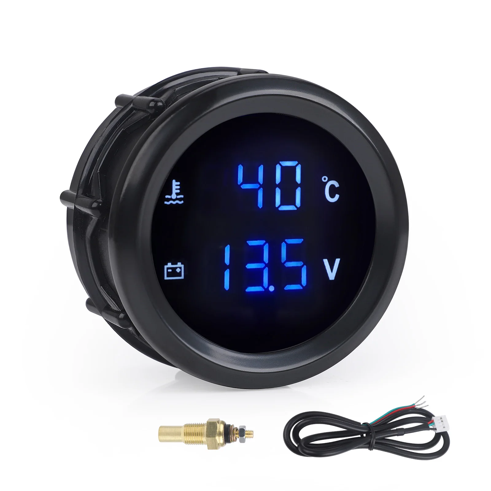 

Andoracing 2" 52mm Digital Turbo Boost Gauge PSI BAR Car Water Temp Voltmeter Tachometer Rpm gauge Oil Temp Oil Pressure Gauge