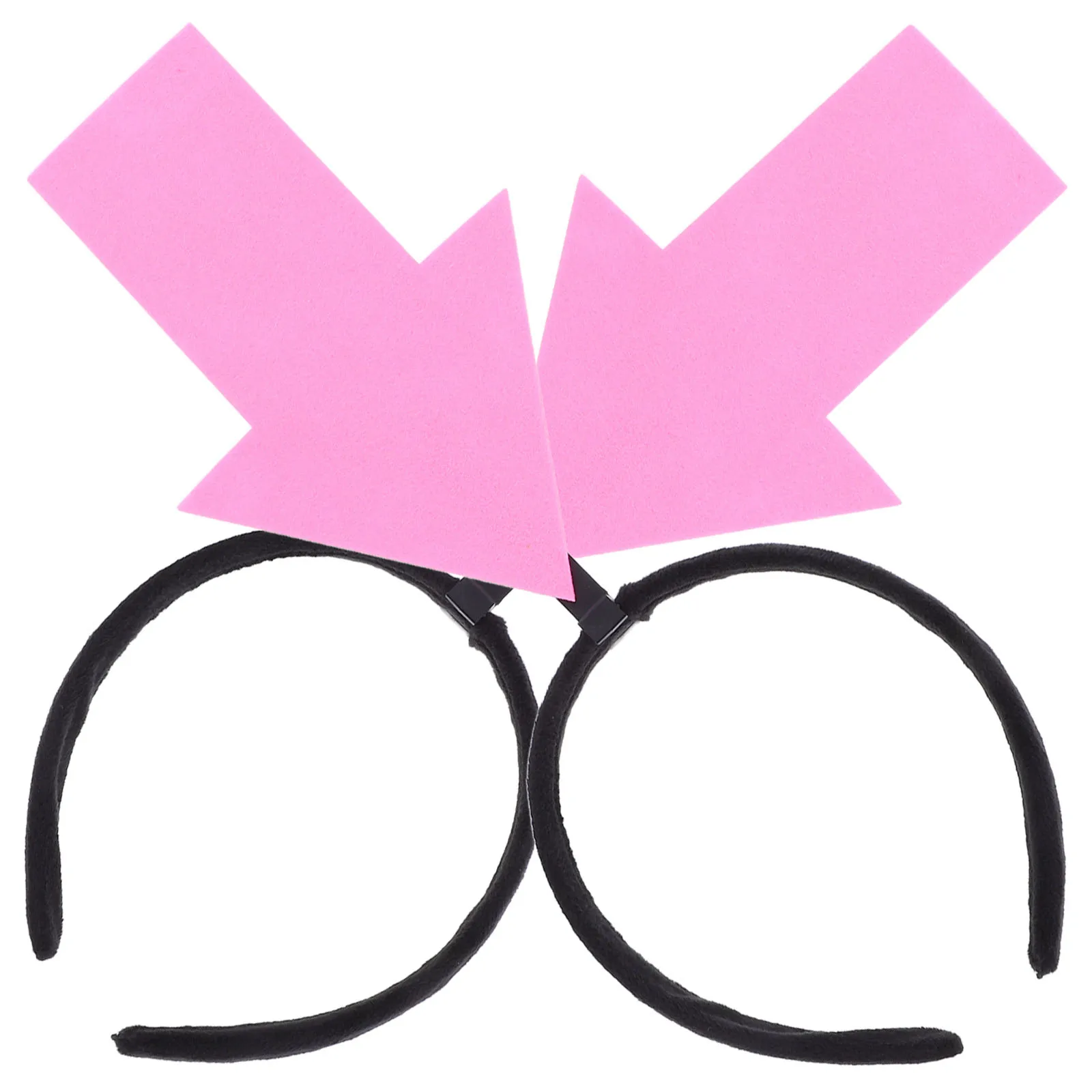 

2 Pcs Funny Arrow Headband Headpiece Prom Arrowhead Headdress Birthday Cloth Shape Prop