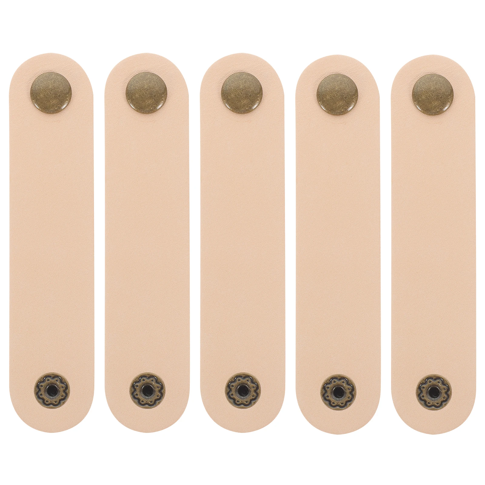 

5pcs Cable Organizer Straps Wire Wrap Management Reusable Cord Finishing Fixture Cowhide Artificial Long Lasting USB