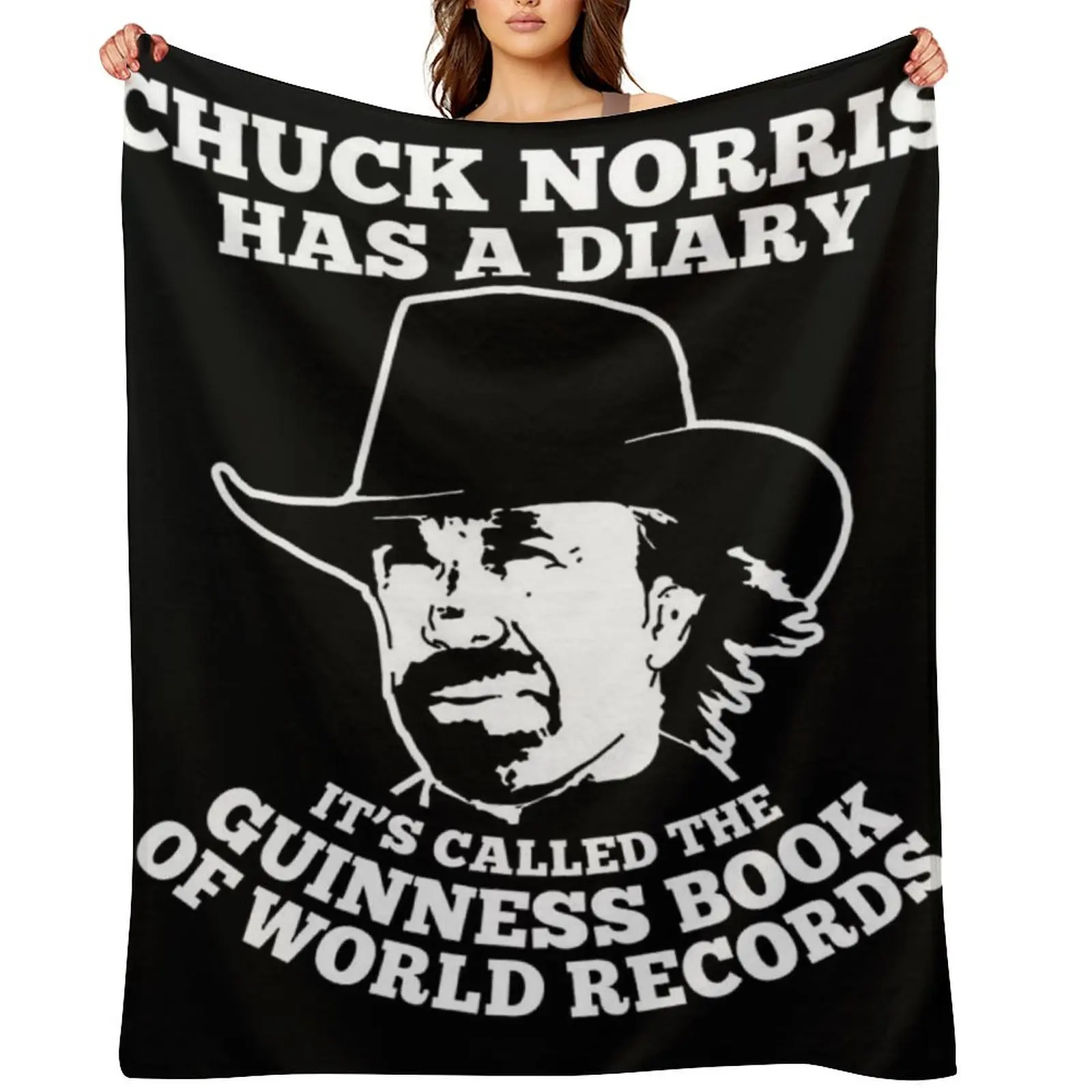 

Chuck Norris Has a Diary Throw Blanket Nap Multi-Purpose blankets ands christmas decoration Blankets