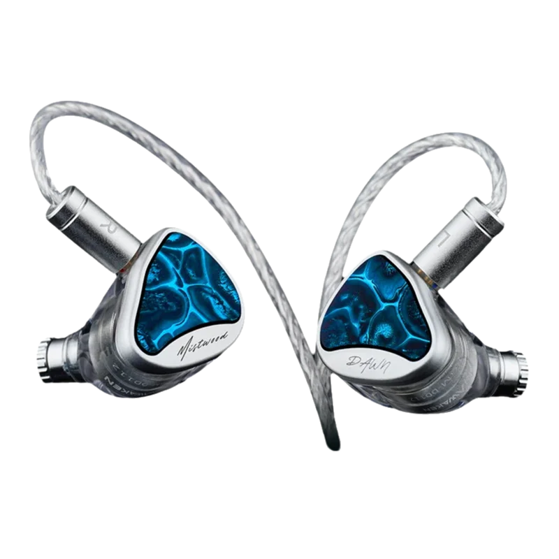 Image of INAWAKEN Dawn Mistwood In-Ear-Monitor mit 11,2-mm-Diamant-Gold-Membrantreiber und hochwertigem versilbertem Kabel