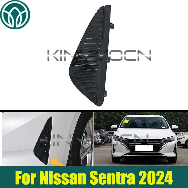 

Front Bumper Fog Light Cover For Nissan Sentra 2024 Bumper Side Air Vent Intake Frame Grille