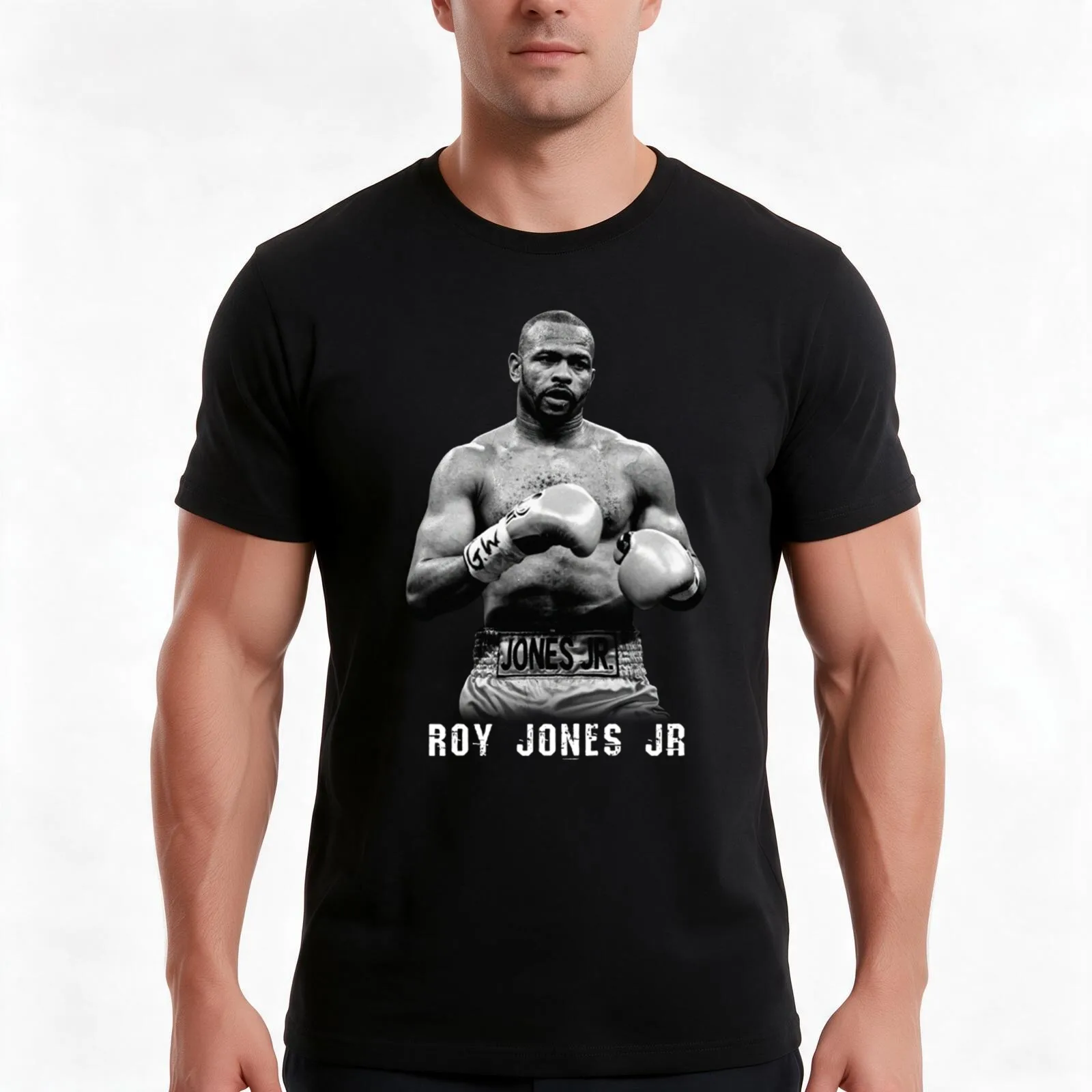 Roy Jones Jr Boxing - Roy Jones Jr T-Shirt, Summer Casual Cotton Tee, Oversized Streetwear Tops, Vintage Graphic Print