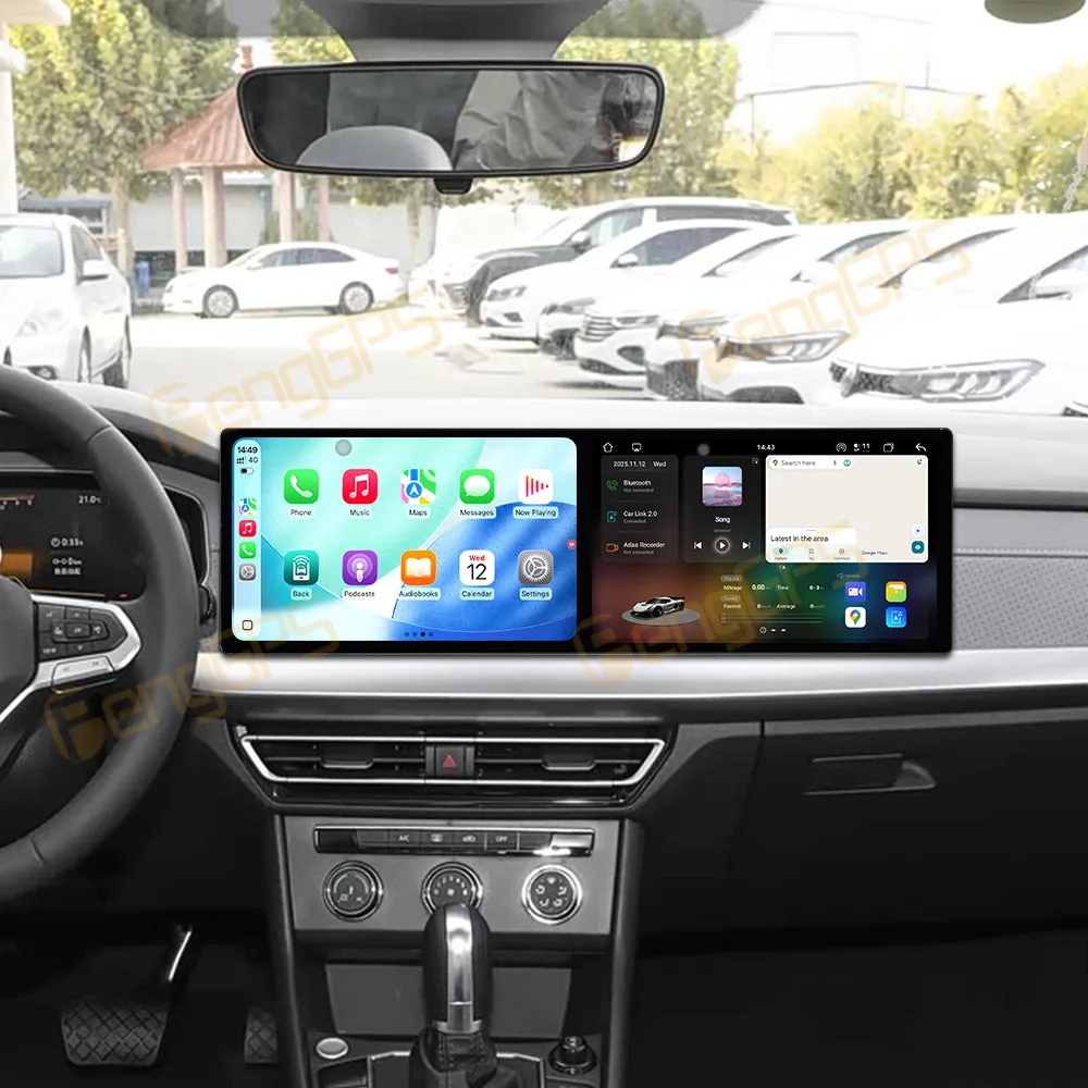 

Dual Screen 10.1 Inch Android 15 CarPlay Car Radio For Volkswagen T-Cross 2019-2023 Touch Screen Multimedia Player Navigation