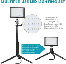 Multi-Light Source VLOG Fill Light Camera Video Light Color Card Color Three Primary Color Flat Panel Light USB Charging