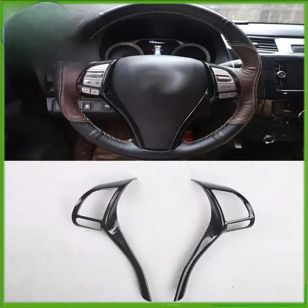 

For Nissan Navara NP300 ST 2014-2019 ABS Steering Wheel Decorative Frame Panel Cover Trim Interior Car Sticker